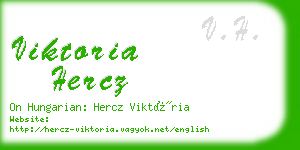 viktoria hercz business card